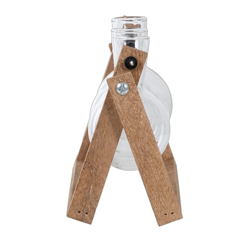 Esschert Design Cutting Vases L for Hanging Wooden Frame Glass