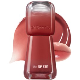 THESAEM THESAEM Saemmy's Ade Shot Tint - Korean Lip Titnt, Water Gel Lip Stain with Plump Glowy Moisturizing Finish, Buildable Radiant Gloss, Long-Lasting Comfort, 0.1 fl.oz. (06 Apple Cinnamon)