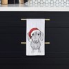 Inkopious Santa Ernie The Dachshund Tea Towel, Dishcloth, Dinner Napkin,