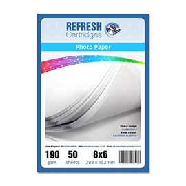 Refresh Cartridges Matte Coated 8x6 Professional Inkjet Photo Paper 190gsm - 50 Sheets