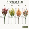 8 Pcs Artificial Flowers Autumn Decorations,Orange Fall Artificial Lavender