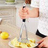 Joyoldelf Heavy Duty Stainless Steel Potato Masher, Professional Integrated Masher