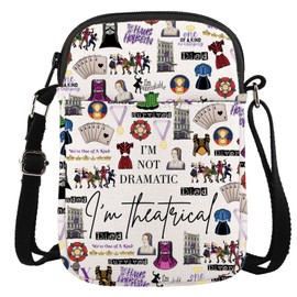 JTOUK Musical Lover Gift I'M Not Dramatic I'm Theatrical Musical Theater Fans Gift Musical Queen Crossbody Bag (Theatrical 6 CR EU)