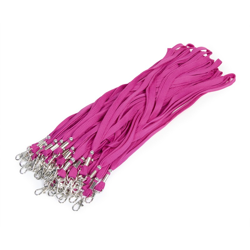 Kandinsky Pink Blank Lanyards with Clasp 12mm Width (Pack of