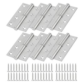 6 Pack Lift Off Hinge 4", Heavy Duty Stainless Steel Hinges Detachable H Hinges, Left Handed, Rust-Resistant Indoor and Outdoor Hinges Removable, Loading Capacity 50 Lbs