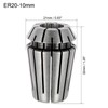 TOP-VIGOR ER20 10mm Spring Collet, High Precision Clamping Collet Chuck