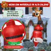 Dorkis 2.4 m Adornos Navideños Inflables para Exteriores, Papá Noel