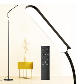 Floor Lamp, 18W 1800LM Upgraded Bright Floor Lamp with Remote & Touch Control, Modern Standing Lamp with Color Temperature & Brightness Dimmable, Gooseneck Reading Lamp for Living Room Bedroom