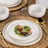 AmorArc Stoneware Dinnerware Sets for 6,Reactive Ceramic Plates and Bowls