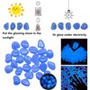 Pack of 300 Luminous Stones Garden in the Dark, Fluorescent