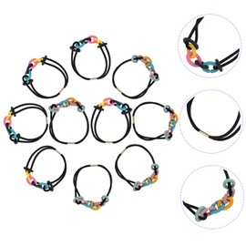 PACKOVE 10 Pcs Colorful Ponytail Holders Elastic Hair Ties for Women and Bright Candy Colors