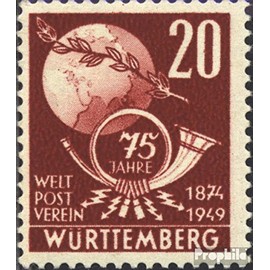 Franz. Zone-Württemberg 51 unmounted mint/never hinged ** MNH 1949 UPU (Stamps for collectors)