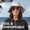 OZERO Sun Hat for Women Men: Wide Brim Packable Boonie