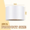 Weewooday 2 Pcs Fabric Drum Light Shade Modern Drum Lamp