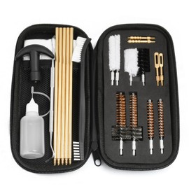Motanar .30 Cal/7.62MM .223 Cal/5.56 Rifle Gun Cleaning Kit with Bore Chamber Brushes Nylon Brushes Metal Pick Kit Brass Cleaning Rods in Zippered Case