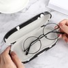 MoKo Double Eyeglass Case, Contact Lens Case with Mirror Tweezers