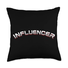 Influencer Author Writer Blogger Vlogger Blogging Vlogging Throw Pillow