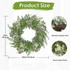 Briful 20in Eucalyptus Door Wreath Spring Summer Greenery Wreath Artificial