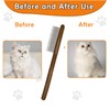 ZKKZOMA Wooden Dog Cat Flea Comb for Small Pets,Gift for