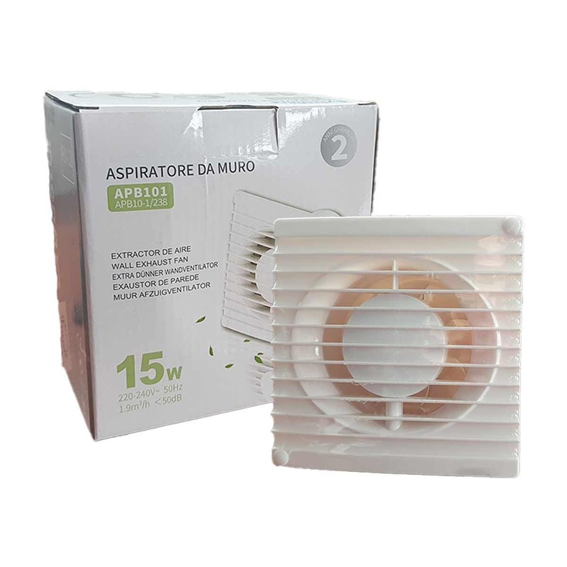A2ZWORLD Efficient Fan 15W 1.9m3/h 50dB Wall Fan for Bathroom