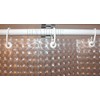 Tropik Home New Transparent 3D PEVA Mosaic Bath Shower Curtain