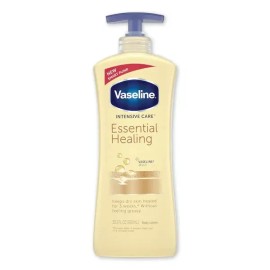 Vaseline Essential Healing Body Lotion, Moisturizes Dry Skin 20.3 oz Pump Bottle