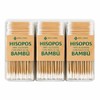MRK HOME Hisopos con Palillo de Bambú, 100% Algodón, Biodegradables,