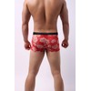 Swbreety Men Ice Silk Boxer Shorts Flower Printed Thin Panties