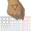 Triangle Witch Symbol Water Wicca Element Temporary Tattoo Water Resistant