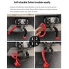 1/2in Car Recovery Straps Winch Rope 35000lbs Flexible Synthetic Shackle