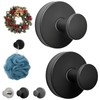 HiOKOU Wreath Hangers for Front Door 2 Pack for Glass