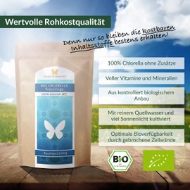 500 g Organic Chlorella Pellets, 2000 Tablets 250 mg, 100% Natural, Residue Controlled, Cultivated and Produced According to EU Eco Standard, Raw Food Quality, No Additives (500 g)