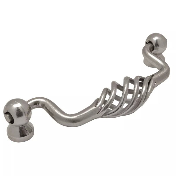 Cosmas Cabinet Hardware Satin Nickel Birdcage Handle Pulls #9993-96SN