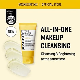 SOME BY MI Yuja Niacin Brightening All in One Cleanser - 3.38Oz, 100ml - Mild Daily Face Wash for Dull-Looking Skin - Low pH Formula with No Irritation - Pore and Sebum Care - Korean Skin Care