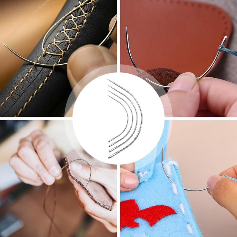 Curved Needle Set, 3.5cm 4cm 4.5cm 5.3cm Curved Sewing Needle