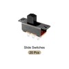 Rebower Toggle Switch Latching Slide Control 6 Terminals 2P2T, [for