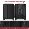 Axidou Luggage Sets with Spinner Wheels (20/24/28 Inch), PC+ABS Suitcase