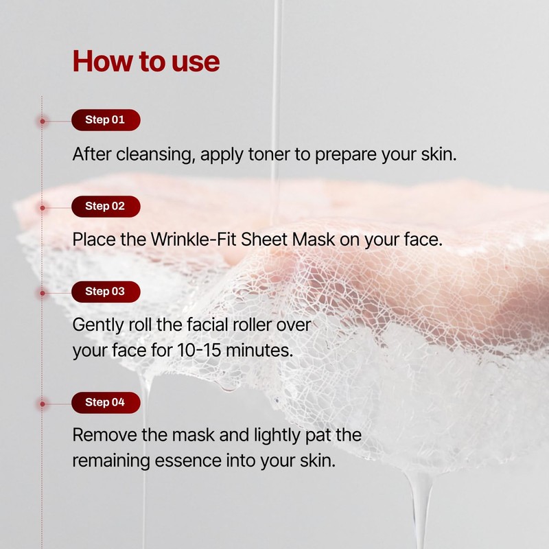 MEDITHERAPY Wrinkle fit Korean Mesh Sheet Masks (7EA), Collagen Mesh