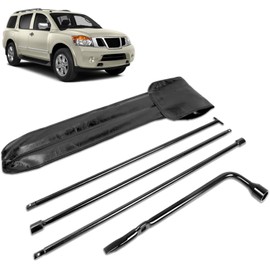 Xongjojo Spare Tire Tool Kit with Spare Tire Jack Handle and Wheel Lug Wrench Compatible with 2005-2019 Frontier Titan Pathfinder, 2005-2015 Amanda Xterra