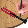 Woodworking Compass Dual Scale Aluminum Alloy Fixed Point Marking Gauge
