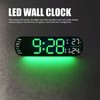 Digital Wall Clock with Remote Control Big LED Screen Display