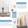 Taper Candles Sticky Dots - White Candle Wax Dots -Taper