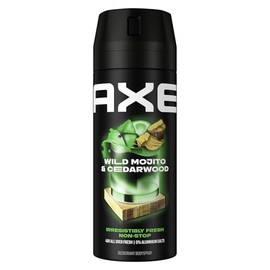 Axe Bodyspray Wild Mojito & Cedarwood Deo ohne Aluminium sorgt 48 Stunden lang für effektiven Schutz vor Körpergeruch 150 ml