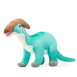 lilizzhoumax Parasaurolophus Plush Toy, 39 cm/15 Inches, Simulated Animal Parasaurolophus Plush Toy, Kawaii Dinosaur Cuddly Toy, Realistic Dinosaur Toy for Wild Animals, Gift for Children