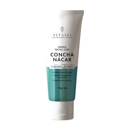 Vitasei Crema Facial con Concha Nácar y Ácido Láctico, Anti-Manchas, 113g | Ayuda con Hidratación Profunda, Ayuda a Unificar el Tono de la Piel, Textu