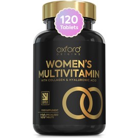 Award Winning Multivitamin Tablets for Women with Collagen & Hyaluronic Acid | Made in The UK | Womens Vitamins to Support Hormones, Immunity & Energy | Collagen Supplements for Women | 120 Tablets