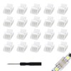 20 pcs 3 Pin 8mm LED Light Strip Connectors Solderless