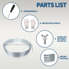 60 Inch Fire Pit Ring 5FT Galvanized Steel Burn Barrel,12" Raised Heavy Duty Wood Burning Fire Pits,Heat Resistant Campfire Ring with Spark Guard, for Outdoor Backyard, Patio & Camping Use