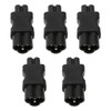 5Pcs IEC320 C6 to C7 Receptacle Connector Power Adapter Supply