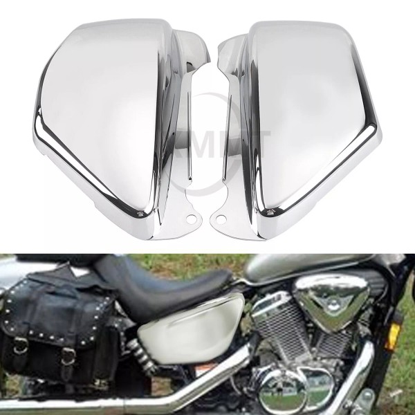 Unbranded Chrome Battery Side Panel Fairing Covers For Honda Magna